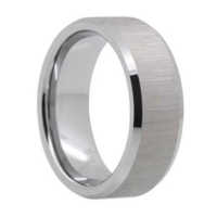 8MM Satin Finish Tungsten Carbide Ring "Perth"