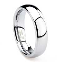 6 mm Highly Polished Tungsten Band "Newry"