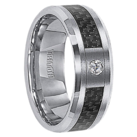 .05 cwt Diamond Tungsten Ring "Coronation"