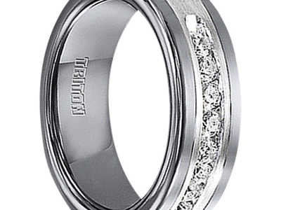 1/2 cwt Diamond in Sterling Silver/Tungsten Ring "Athens"