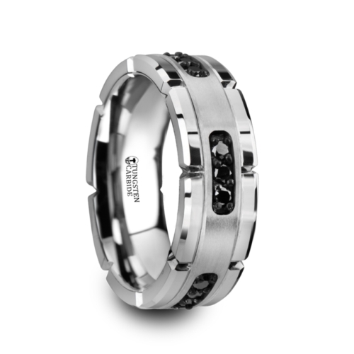 .27 cwt Tungsten with 9 Black Diamonds  "Mercury"