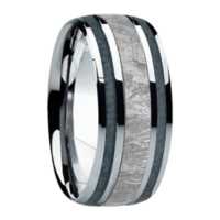 9 mm Meteorite in Titanium Ring "Memphis"