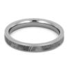 3 mm Meteorite Inlay - Titanium Rings "Wornica"