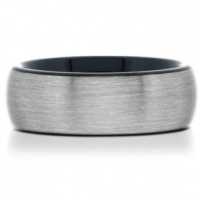 8 mm Tungsten Rings - Black Sleeve "Barclay"