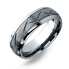 8 mm Tungsten Rings - Carved Design "Carmichael"