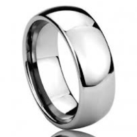 8 mm Highly Polished Tungsten Band "Namby"