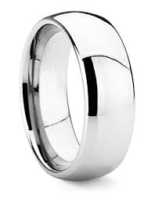 8 mm Highly Polished Tungsten Band "Namby"