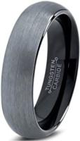 6 mm Tungsten Rings - Black Sleeve "Barclay 6"